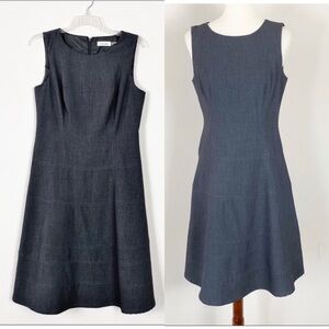 Calvin Klein A Line Gray Dress Size 8